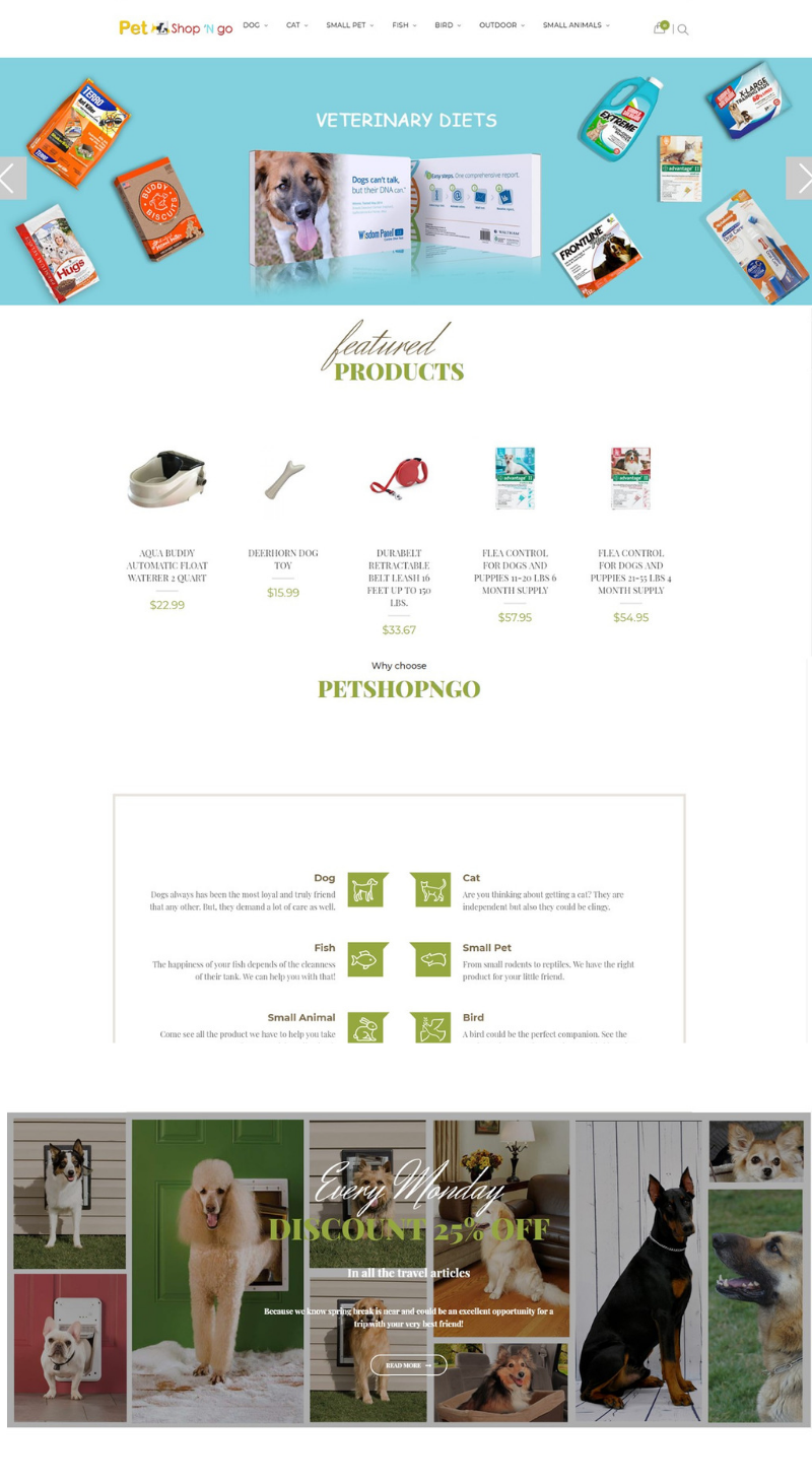 Pets-food-and-supplies-eCommerce-website-design-