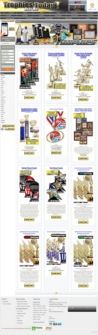 Trophies-wholesales-and-retail--eCommerce-web-design-