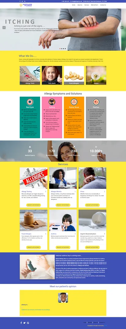 Allergy-clinics-web-design-