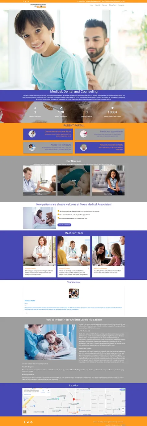 Pediatric-Clinic-Web-Design-and-Development-