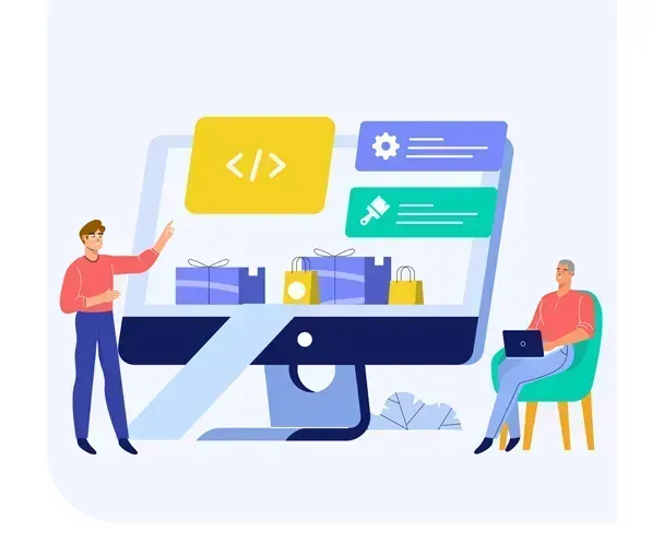 We provide the following services that cover all the aspects of SAP – SAP technology We provide the following services that cover all the aspects of SAP: illustration of a team designing a software product